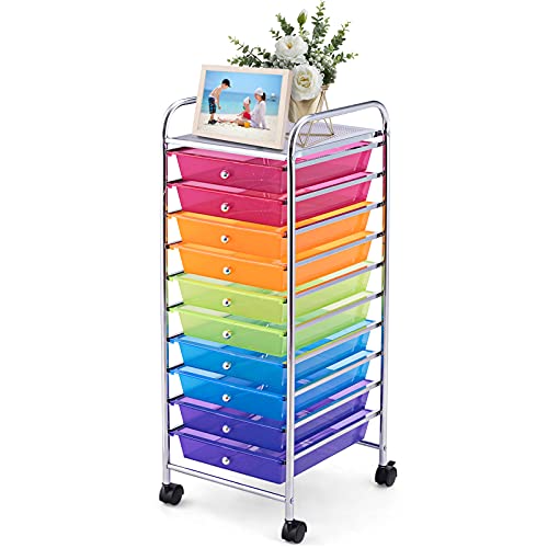 GOFLAME 10-Drawer Rolling Cart