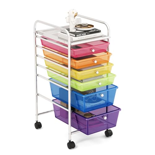 GOFLAME 6-Drawer Cart (Rainbow)