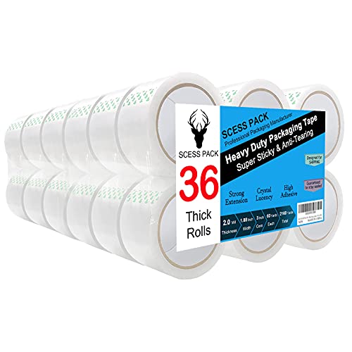 Clear Packing Tape 36 Rolls