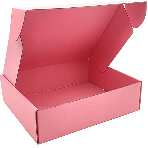 Pink Shipping Boxes for Small Business Pack of 25-10x8x2.7 inches Cardboard Corrugated Mailer Boxes for Shipping Packaging Craft Gifts Giving Products