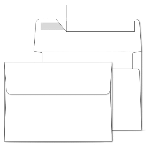 Ohuhu A2 Printable White Envelopes 1000 Pack - Bulk A2 4-3/8" x 5-3/4" Self-Seal Envelopes for 4.25x5.5 Cards RSVP Christmas Cards Wedding Invitations Photo Baby Shower