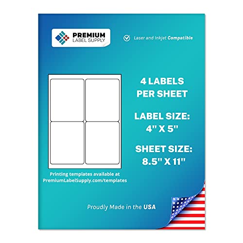 Premium Label Supply 4" x 5" (500)