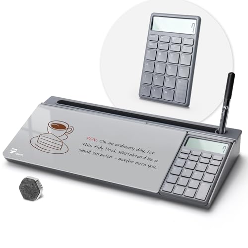 TOWON Desktop Glass Whiteboard (Gray)
