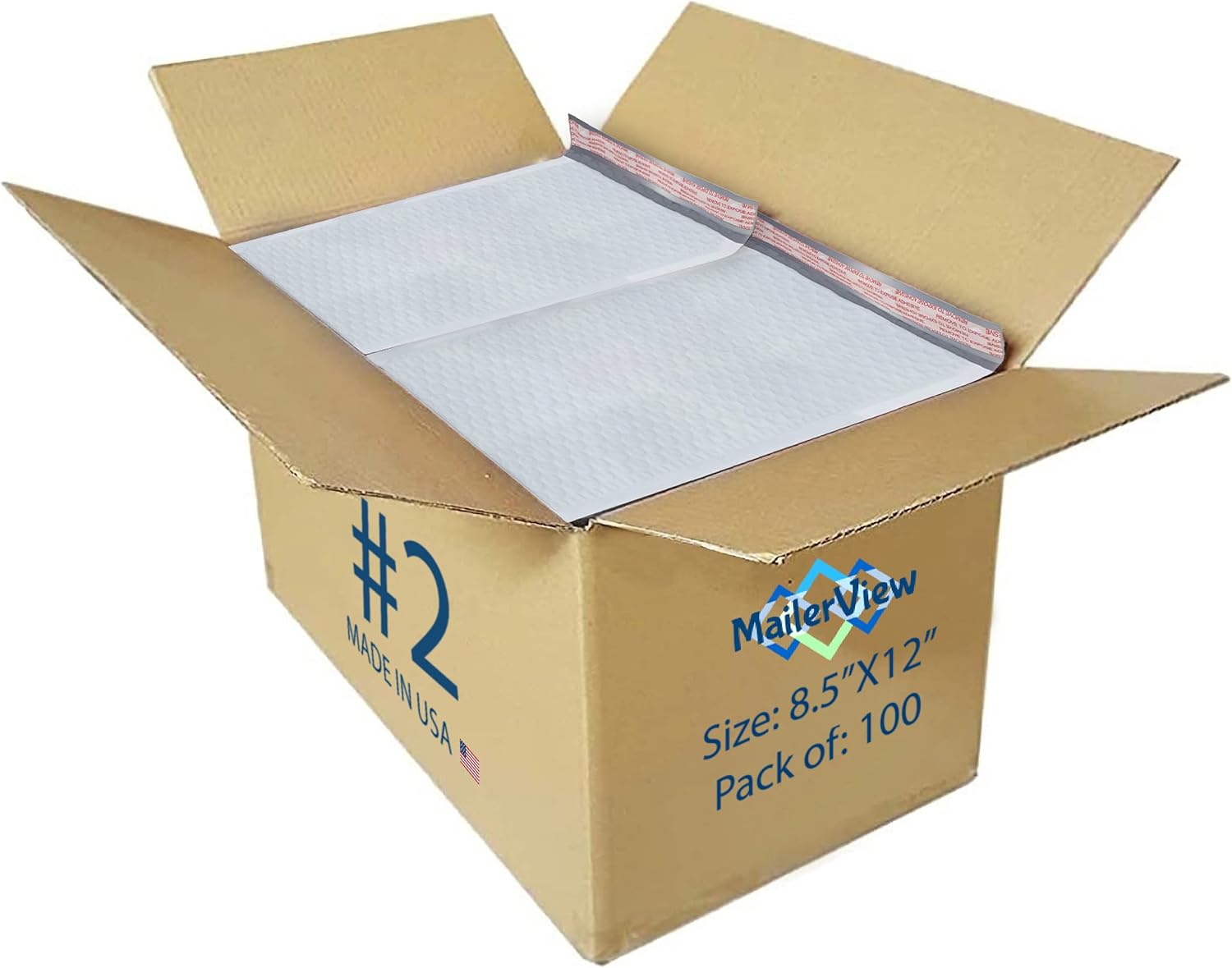 MAILERVIEW 8.5x12 Bubble Mailers (100)