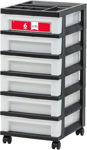 IRIS USA 6-Drawer Rolling Cart