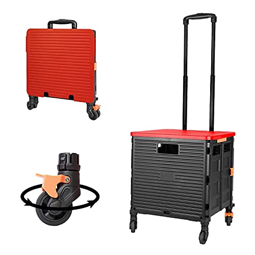 FELICON Foldable Utility Cart (Black+Red)