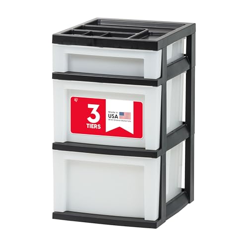 IRIS USA 3-Drawer Pearl Cart