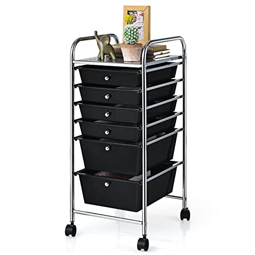 Giantex Rolling Storage Cart (6 Drawers)