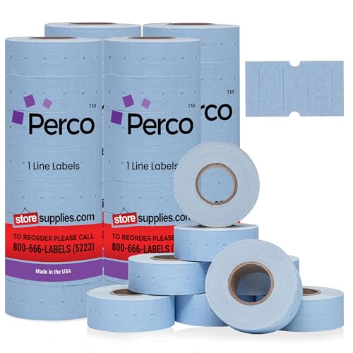 Perco 1 Line Blue Labels - 32 Rolls