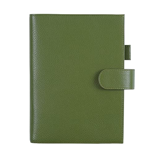 Moterm Pebbled-Olive A5 Leather Cover