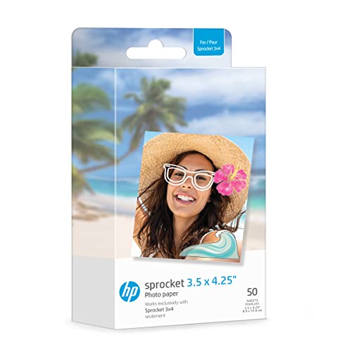 HP Sprocket 3.5 x 4.25 Zink (50pk)