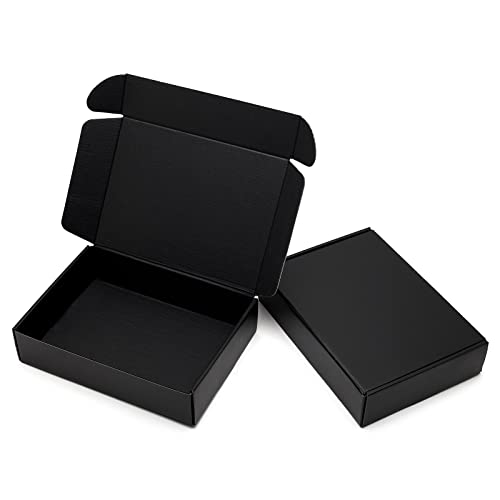 Black Shipping Boxes 11 1/8 x 8 5/8 x 2"