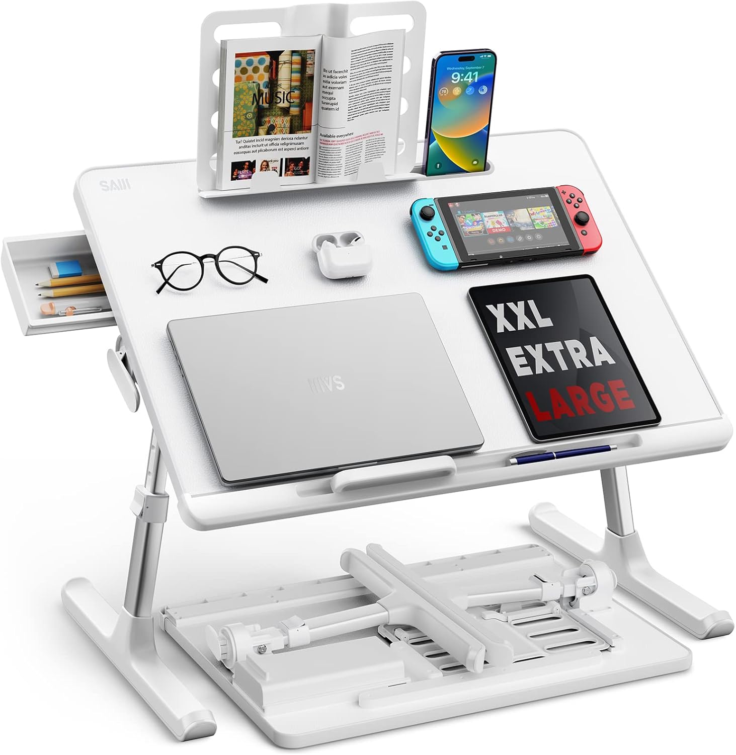 SAIJI Adjustable Bed Desk
