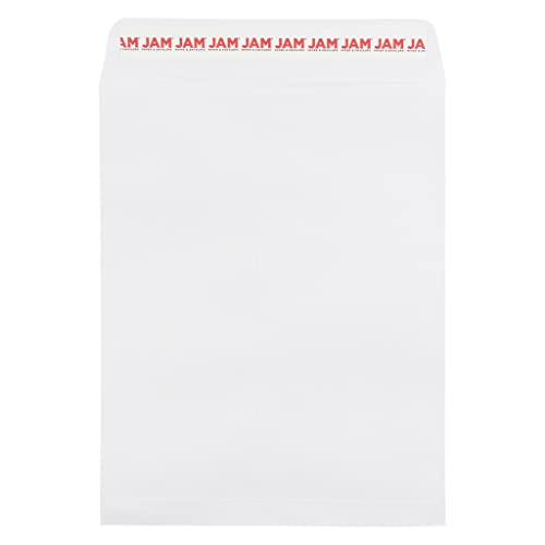 JAM PAPER 8 3/4 x 11 3/4 Open End Commercial Envelopes with Peel and Seal Closure - White - Bulk 250/Box