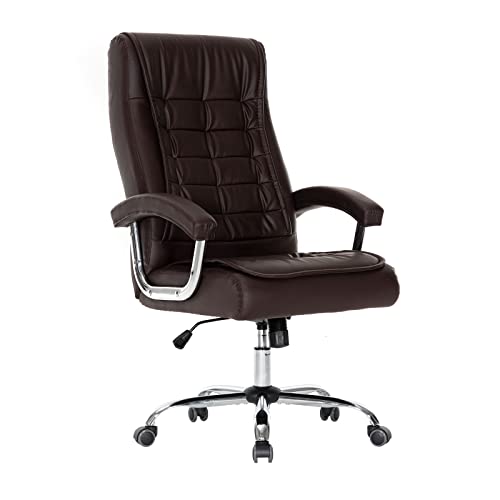 Hoxne Executive Leather Chair (Brown)
