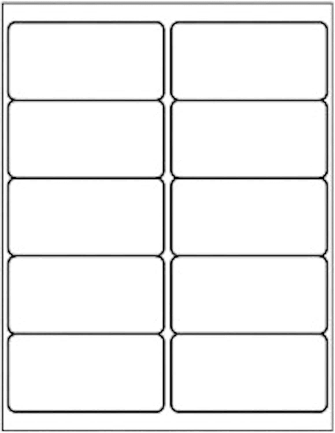 LabelMore 10 up Labels 2'' x 4" Shipping Address Labels for Laser and Inkjet Printers (1000 Sheets, 10,000 Labels)