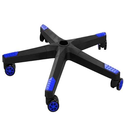 Frassie 28 Inch Heavy Duty Nylon Gaming Office Chair Base Replacement Part with 5 Casters