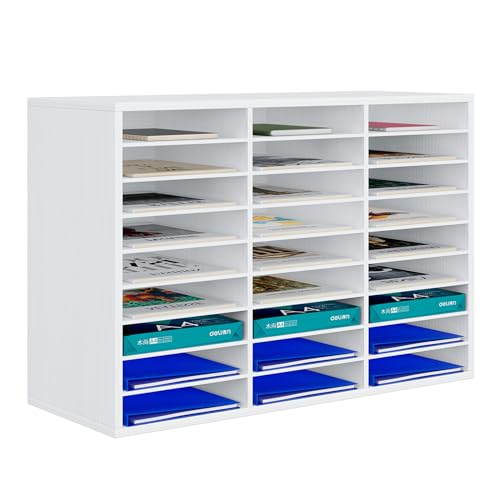 PAG Mail Sorter, 27 Compartments (White)