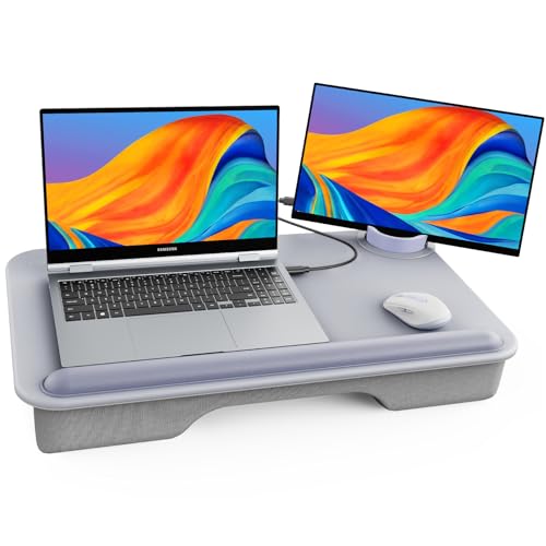 SAIJI Laptop Lap Desk (Leather Tray)