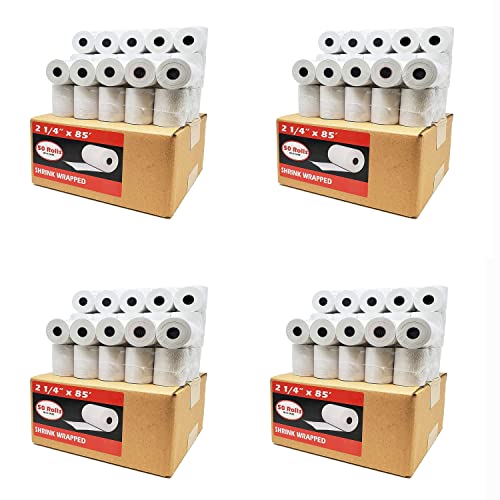 (200 Rolls) 2 1/4 x 85 Thermal Paper