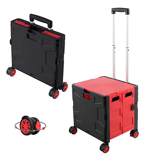 FELICON Folding Utility Cart (Red&Black)