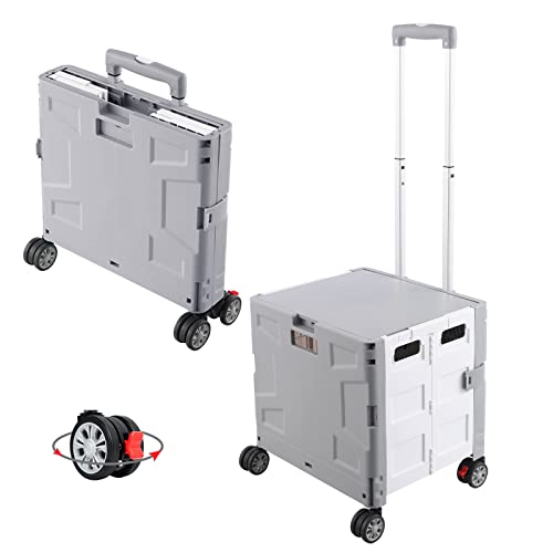 FELICON Folding Utility Cart (Gray&White)