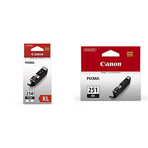 Canon PGI-250XL PGBK and CLI-251 Black Compatible Ink Cartridges