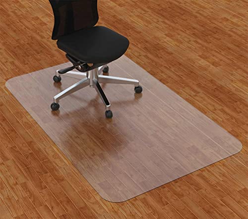 Amyracel Office Chair Mat for Hardwood Floor, 30 x 48 Clear Desk Chair Mat for Hard Floors, Easy Glide Office Floor Mat for Hardwood Floor