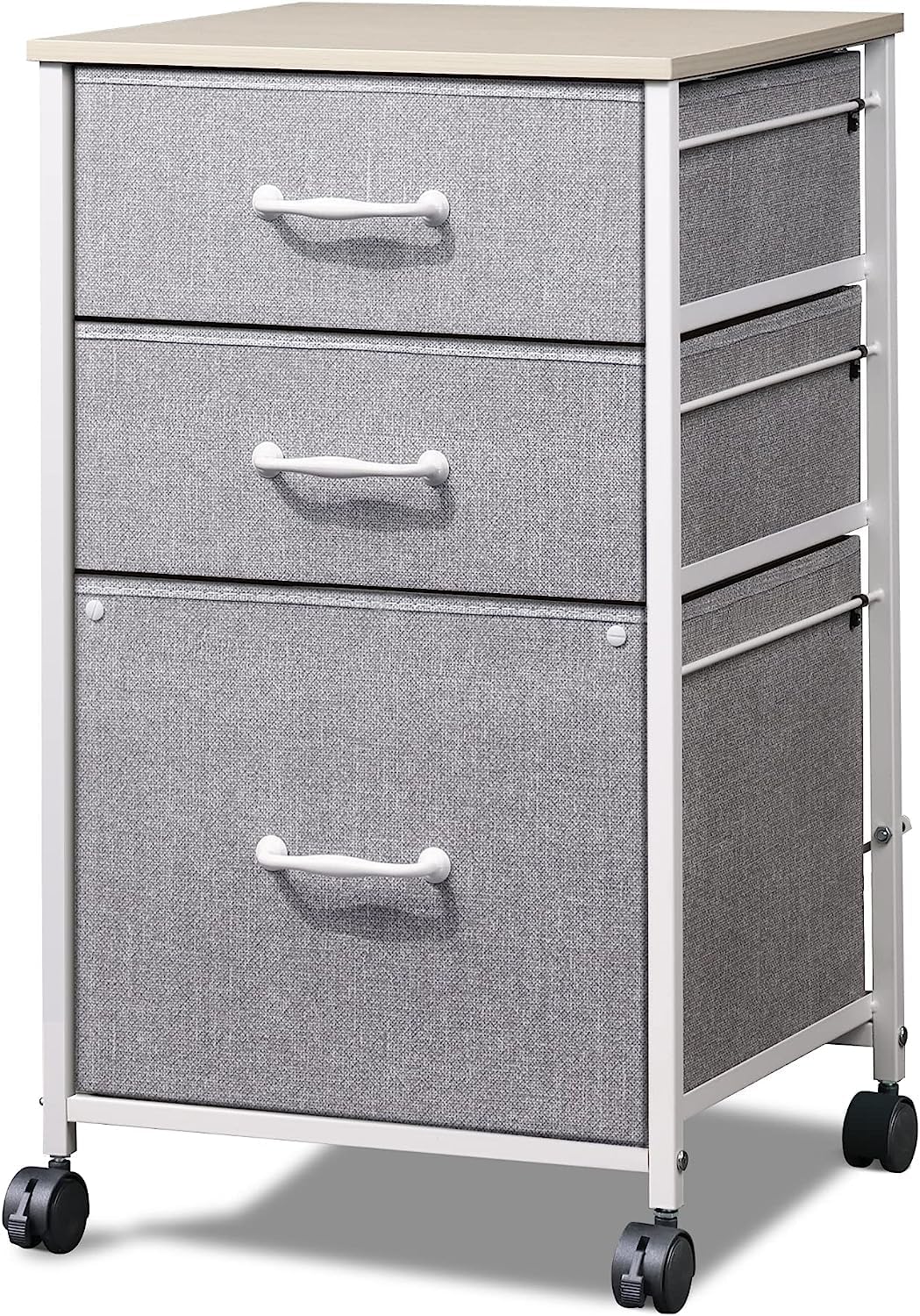 DEVAISE Mobile File Cabinet (Light Grey)