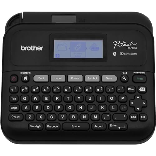 Brother P-Touch PT-D460BT Business Expert Connected Label Maker | Connect and Create via Bluetooth on TZe Label Tapes up to ~3/4 inch, White