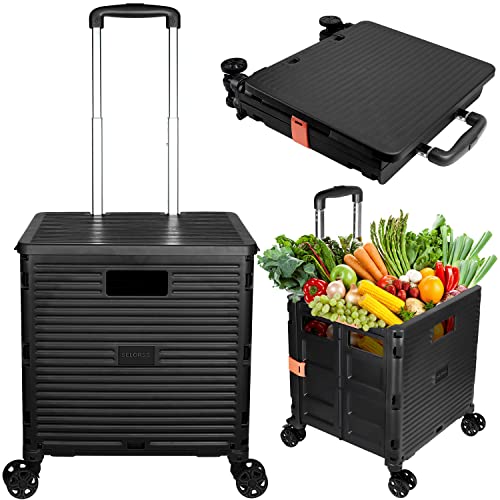 SELORSS Foldable Utility Cart (with Lid)