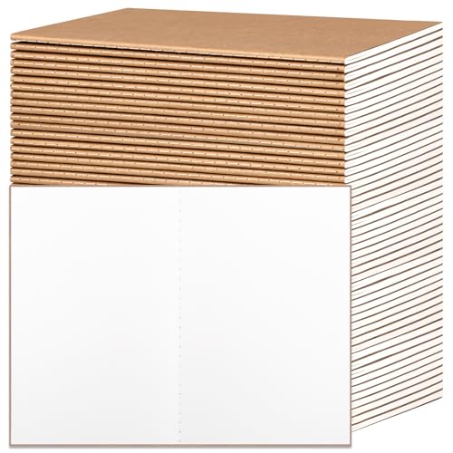 EOOUT 48pcs Blank Kraft Notebooks