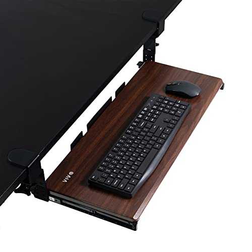 VIVO Large Height Adjustable Under Desk Keyboard Tray