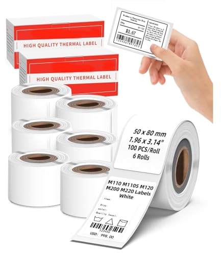 Memoking 600 PCS M110/M100 Labels