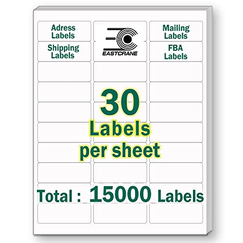 EastCrane 1" x 2-5/8" Address Labels