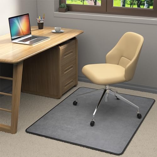Heavy Duty Office Chair Mat for Carpet and Hardwood Floor Bohemian Desk Chair Mat Rug 36'' x 48'' Jacquard Woven Surface Floor mats