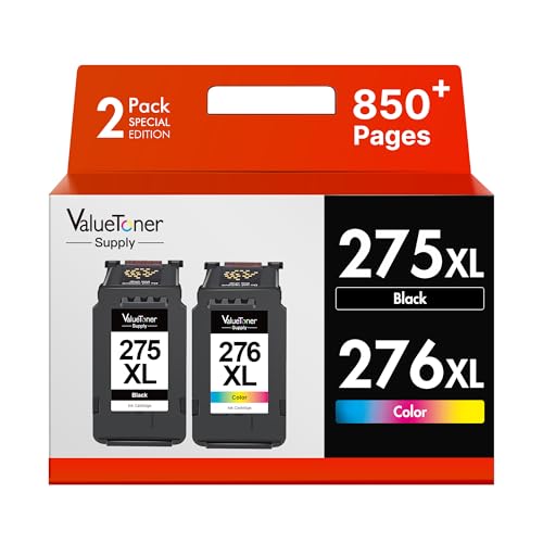 PG-275XL/CL-276XL Replacement for Cannon 275 and 276 Ink Cartridges for Canon 275 and 276 Ink Cartridges Use for PIXMA TR4720 TS3720 TS3522 TS3520 TS3722 TS3500 TR4722 TR4723 TR4700 (2Pack High Yield)
