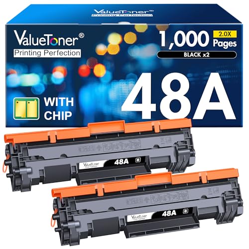 Valuetoner 48A Toner Cartridge HP Replacement for HP 48A Toner Cartridge Black CF248A 248A High Yield Work for Pro M15w M16a M15a M16w MFP M31w M30w M29w Laser Printer(Black, 2 Pack)