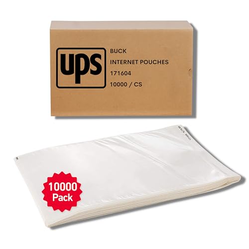 BUCK TAPE 10,000 Pack 6.5x10" Shipping Label Sleeves