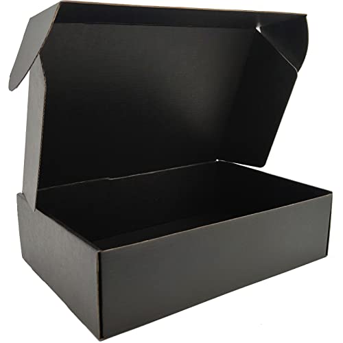 Black Shipping Boxes for Small Business Pack of 20-12x9x4 inches Cardboard Corrugated Mailer Boxes for Shipping Packaging Craft Gifts Giving Products