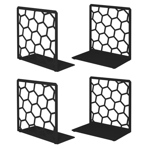 GEOMOD Honeycomb Bookends (Black)