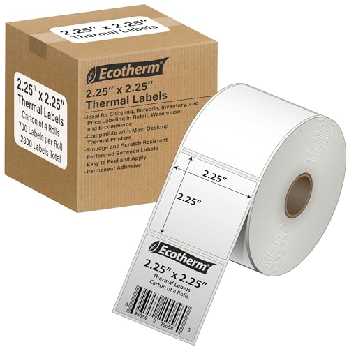 2.25" x 2.25" Thermal Labels
