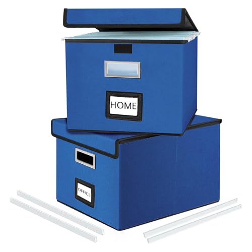 Huolewa Decorative File Organizer Boxes