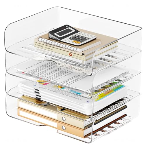 Tomorotec 4-Pack Clear Trays