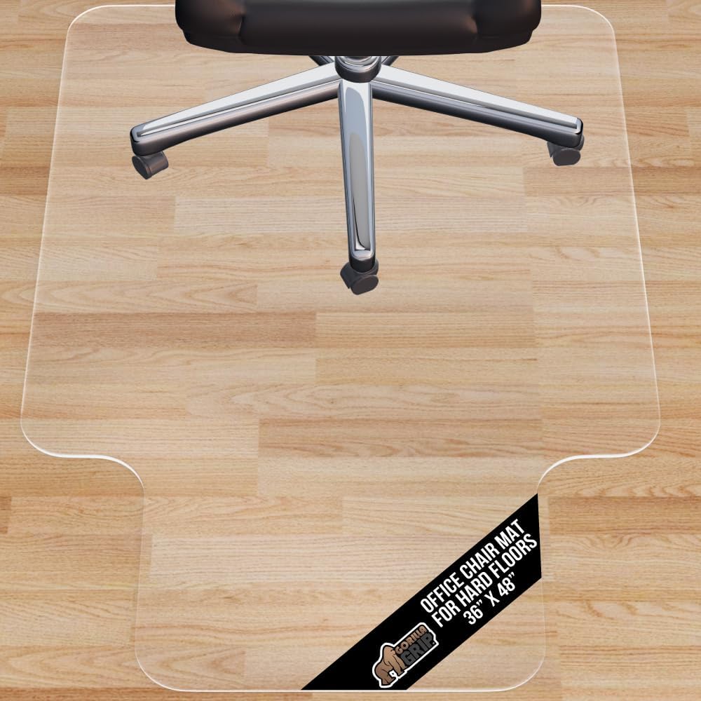 GORILLA GRIP Slip Resistant Office Chair Mat with Lip (36x48)