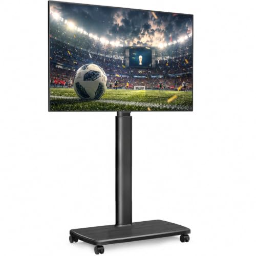 FITUEYES Rolling TV Floor Stand (Black)