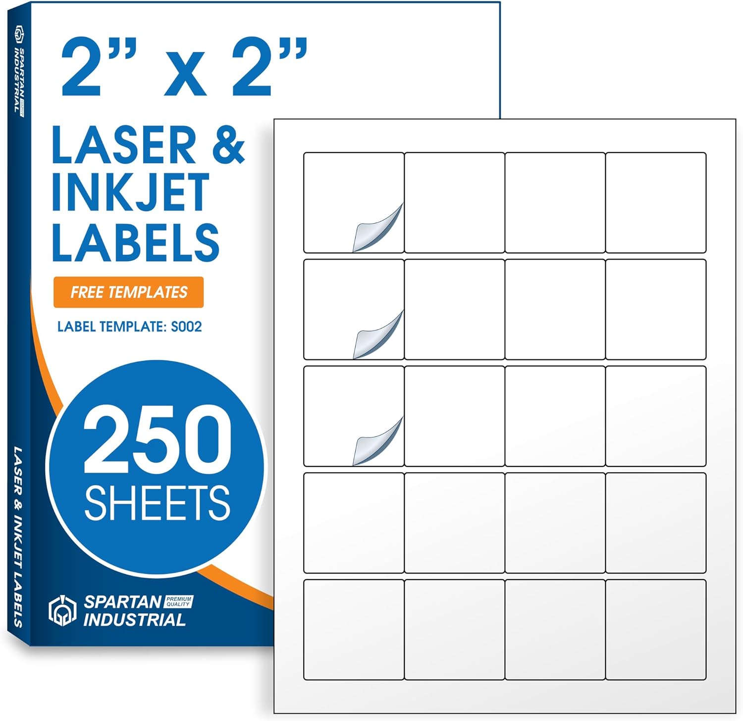 SPARTAN INDUSTRIAL 2" x 2" Labels