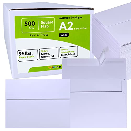 Winlyn 500 Pcs A2 White Peel & Press