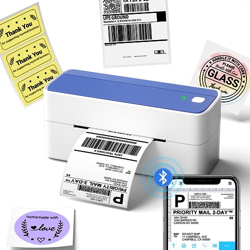 Phomemo Thermal Label Printer, 4X6 Shipping Labels Printer for Small Business, Wireless Label Printers for Package for Phone & Pad & PC, Used for Ebay, UPS, Shopify, TikTok, USPS, FedEx, DHL, Temu