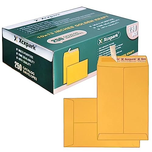 250 PCS 10x13 Security Catalog Envelopes (Brown)